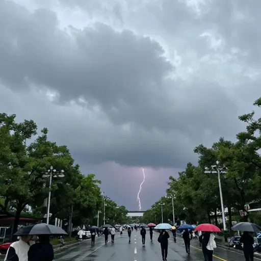 看起来好像要下雨了。