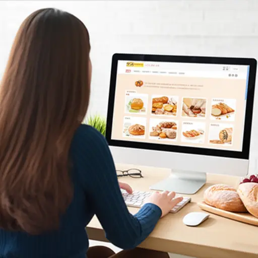 她决定在线宣传她的新面包店。