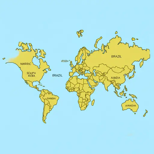 巴西几乎和一个大陆一样大。