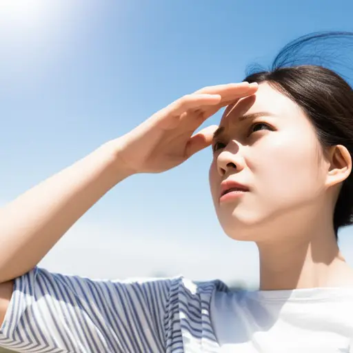 在阳光下要小心，以免晒伤皮肤。