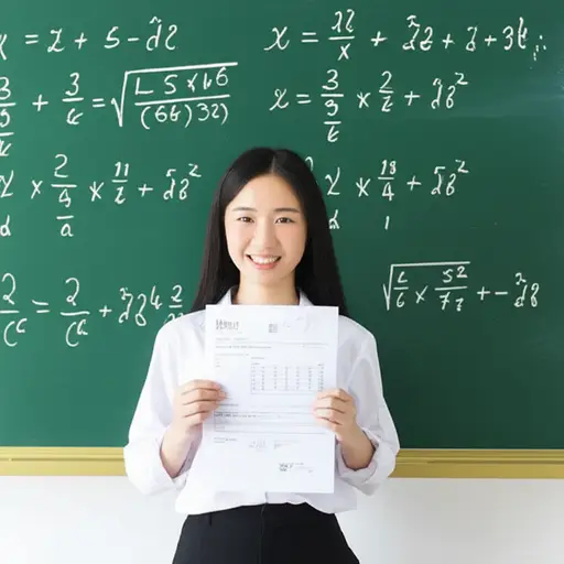 她理科成绩一直很优秀。