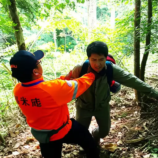 救援队发现迷路的徒步旅行者还活着。