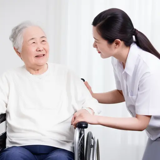 许多老年人需要依赖家人的照顾。