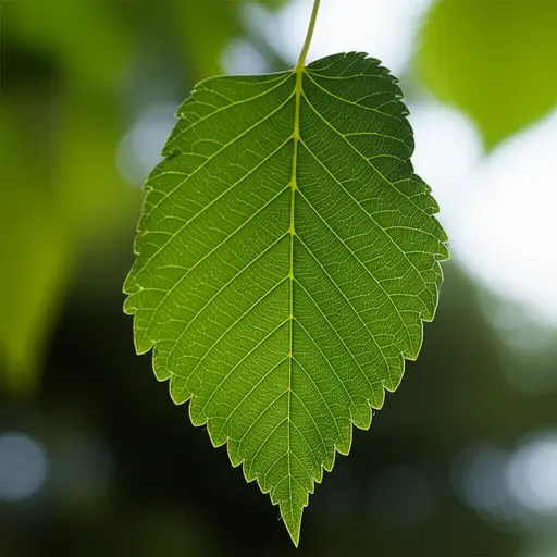 你可以通过叶子的形状来识别树木。
