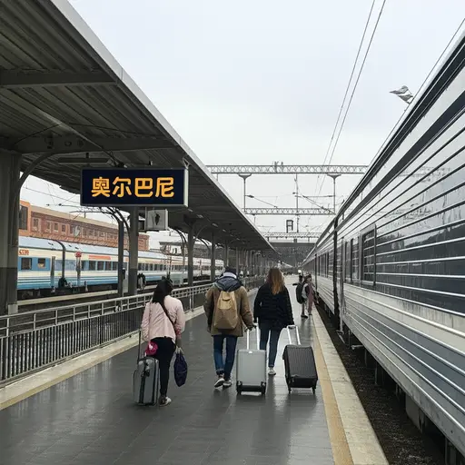 你必须在奥尔巴尼换乘火车去波士顿。