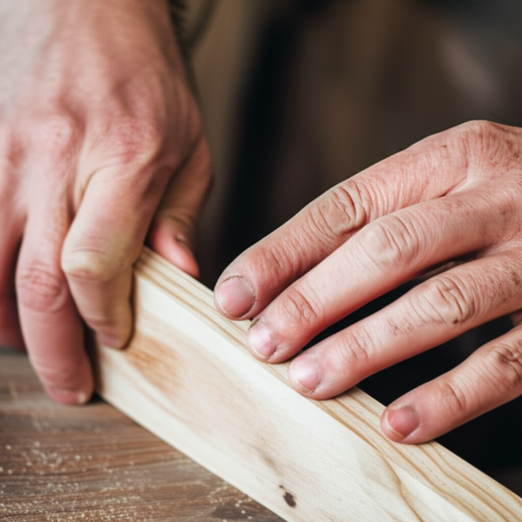 这块木板将被用来制作家具。