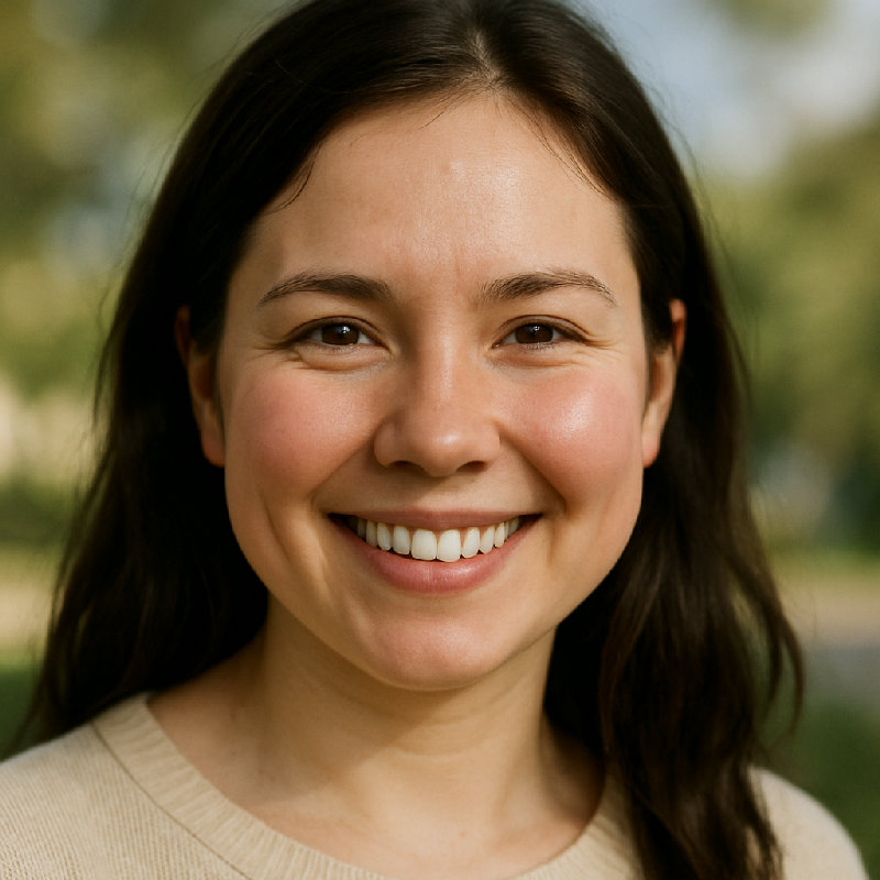 她的苹果肌让她看起来更年轻。