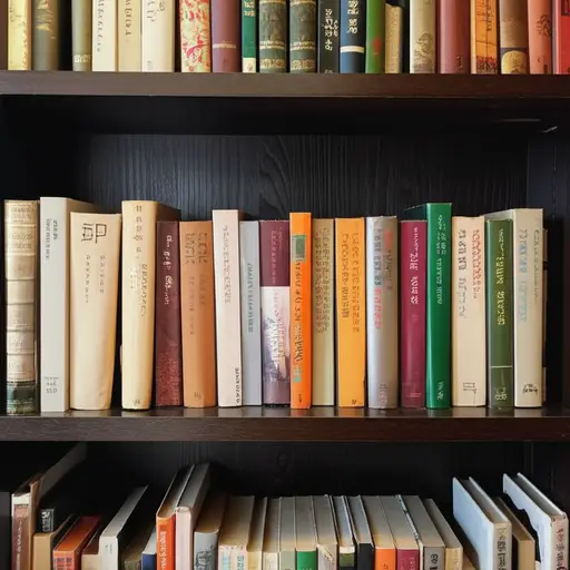 我的书架上有三十本书。