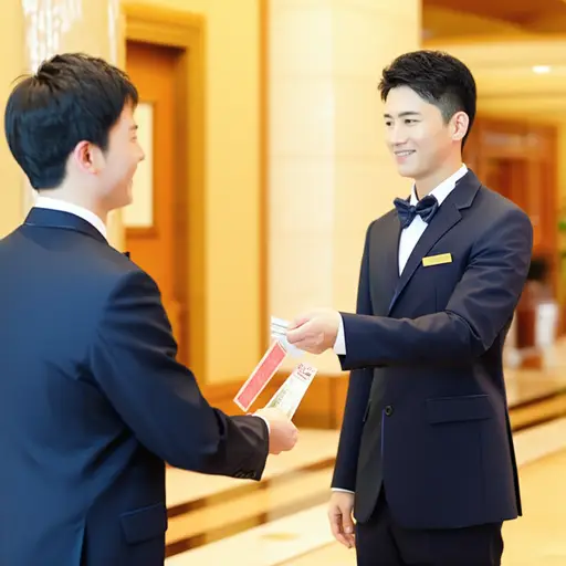 他给了行李搬运工小费。