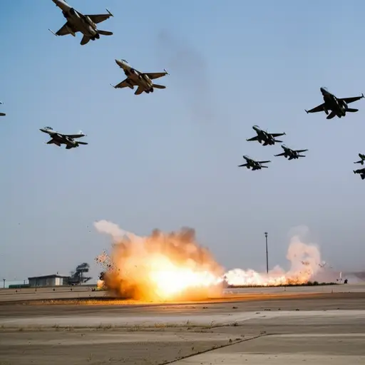 军方进行了一系列轰炸袭击。