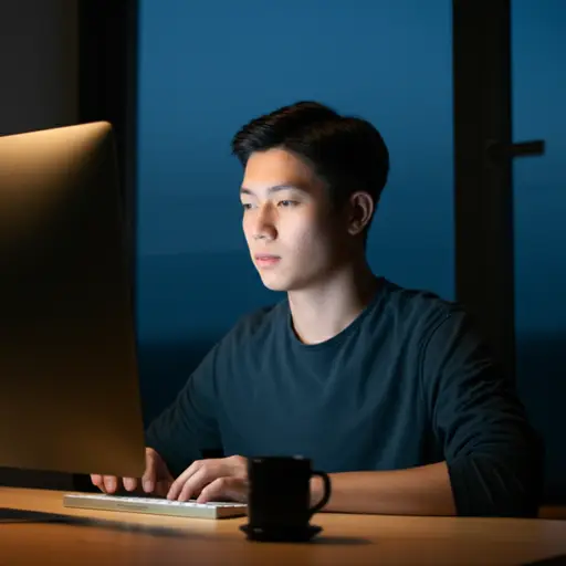 他花几个小时上网。