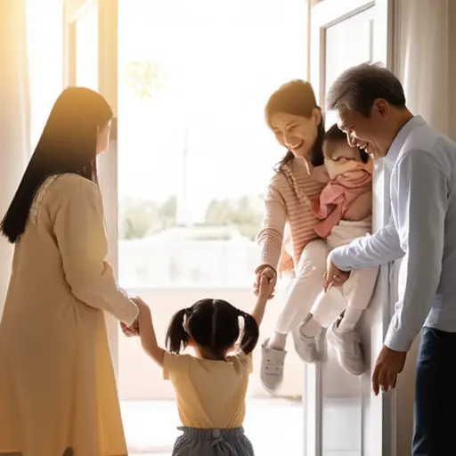 我们总是星期天去看望爷爷奶奶。