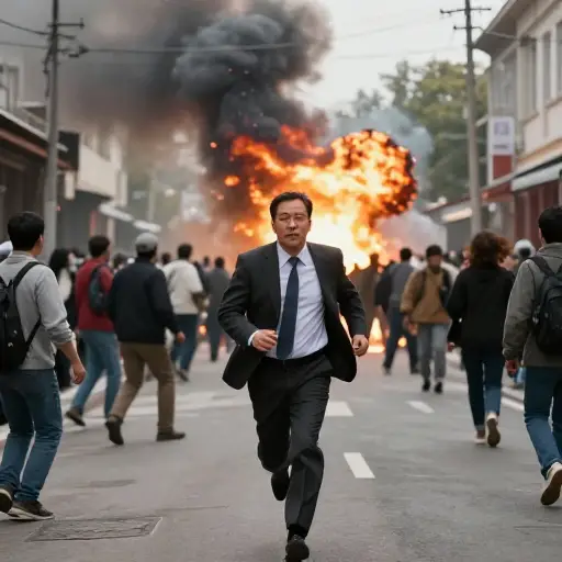 首相侥幸躲过了一名自杀式炸弹袭击者的袭击。