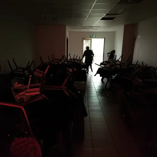 派对结束后，大家都离开了。