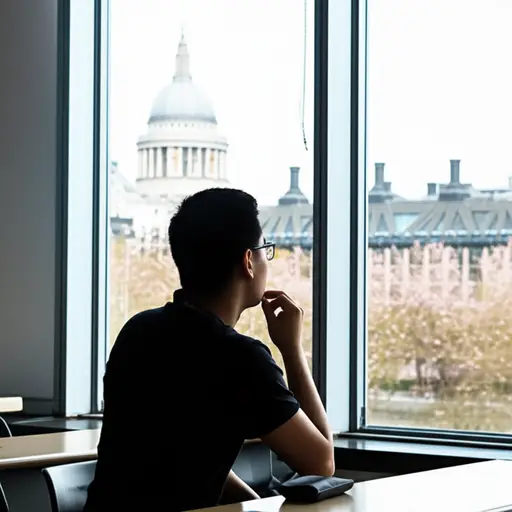 我去年四月在伦敦上了一门课。