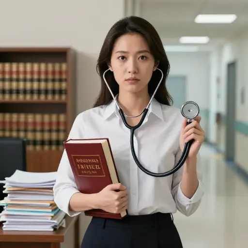 她曾是律师，但后来完全改变了职业方向，成为医生。