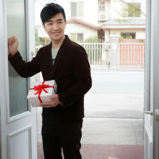 我姐夫下周要来看我们。