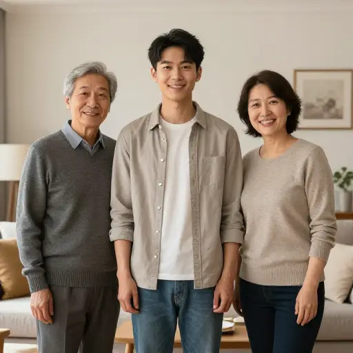 我有三个兄弟姐妹。