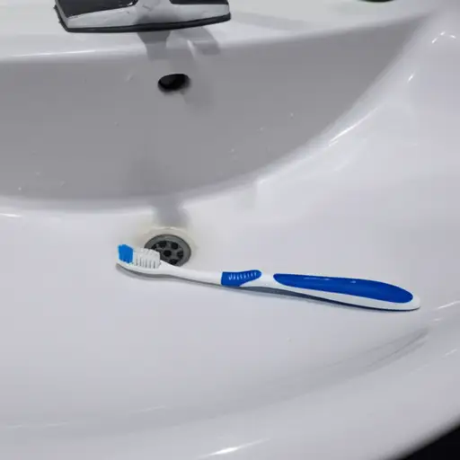 我想我把牙刷忘在浴室里的洗手池上了。