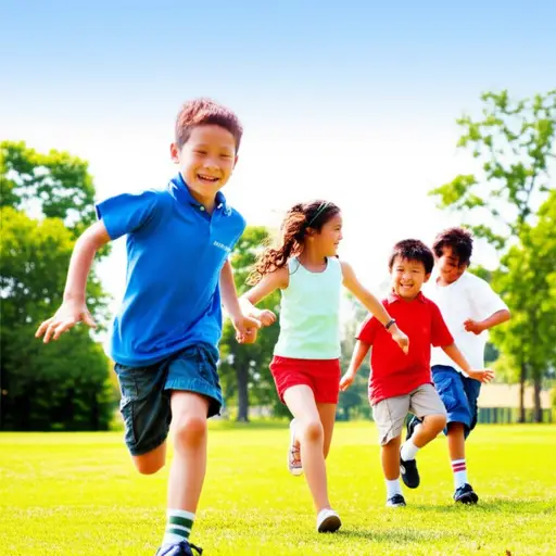 孩子们在外面玩耍。