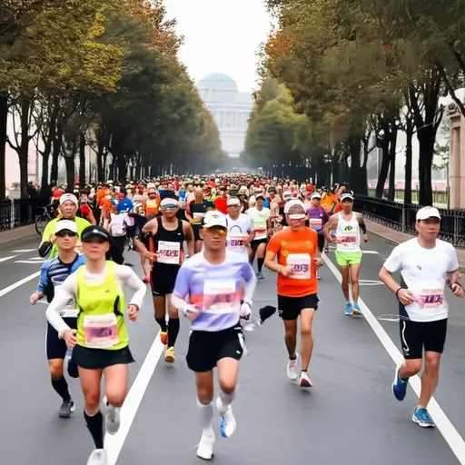 有多少选手参加了马拉松比赛？