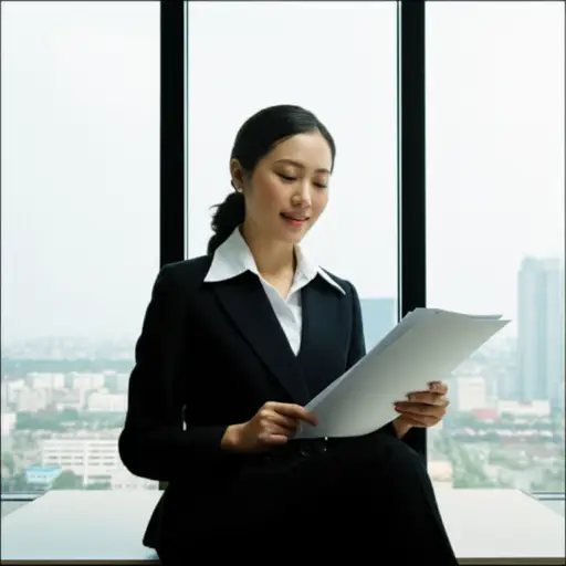 她是一位成功的中年女性，经营着自己的生意。