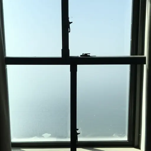 窗户由透明玻璃制成。