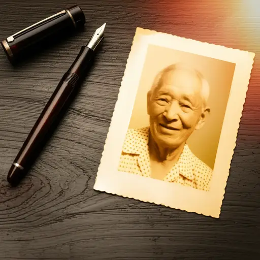 这支笔对我很重要，因为我祖父在去世前把它给了我。