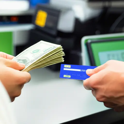 你可以用现金或卡支付。