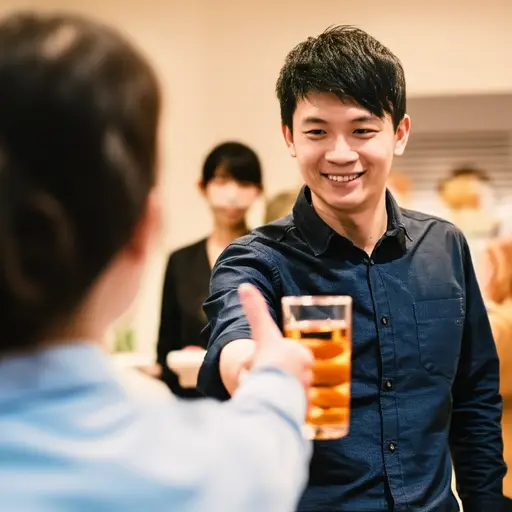 不，谢谢，我不喝酒。