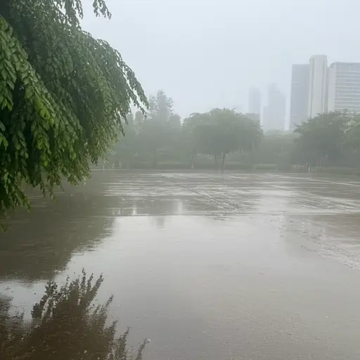 今天非常潮湿。