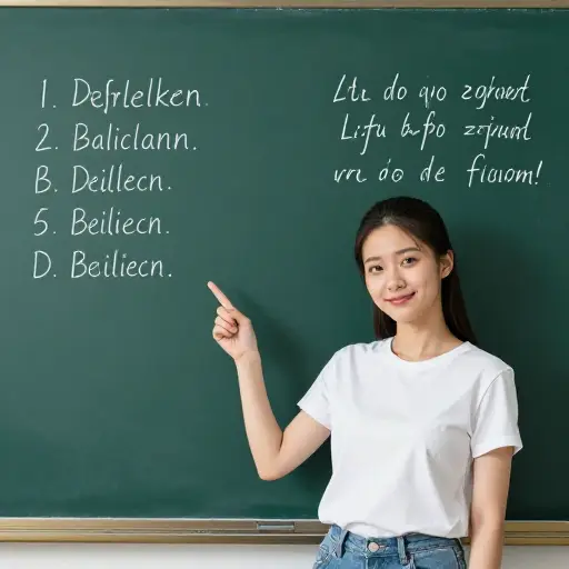 她的德语很棒，但法语只是一般。