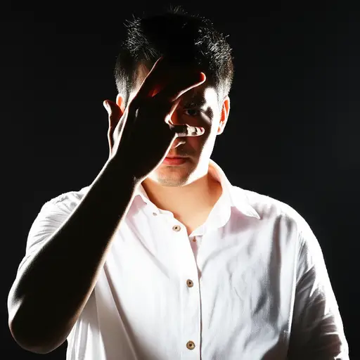 我不得不遮住眼睛，因为光太亮了。