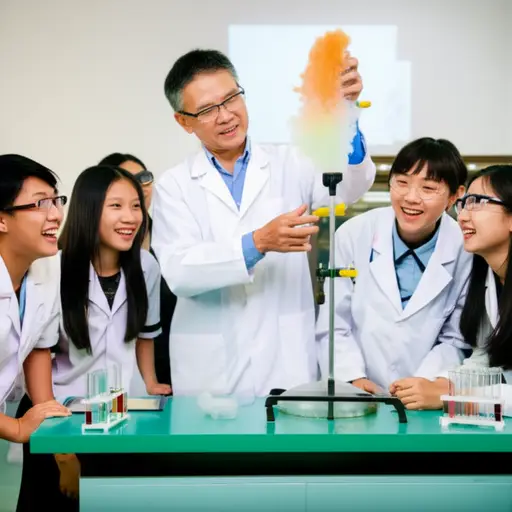 我的科学老师很有趣。