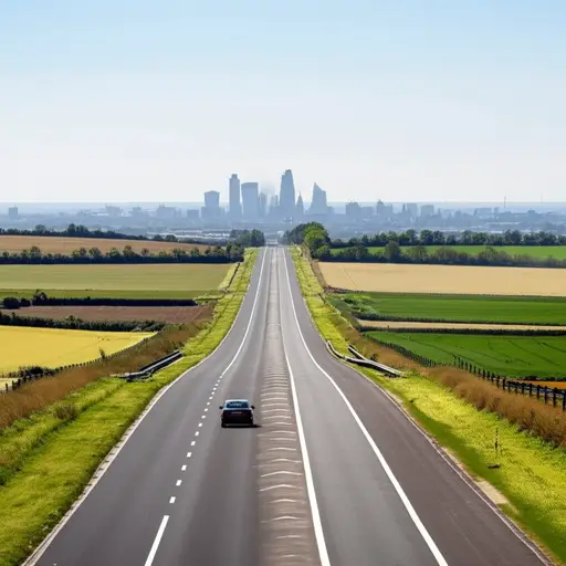 我们沿着高速公路开了两个小时才到达伦敦。