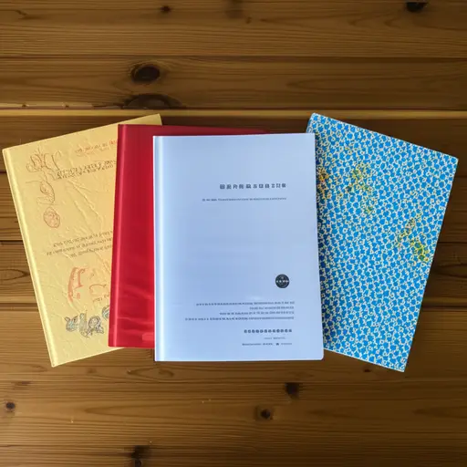 桌子上有一些书。