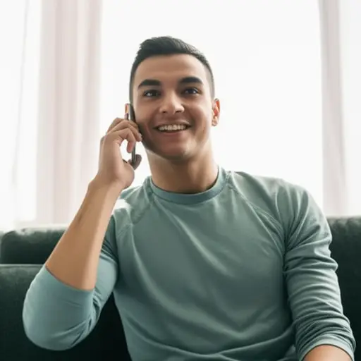 我每天都会给他打电话。