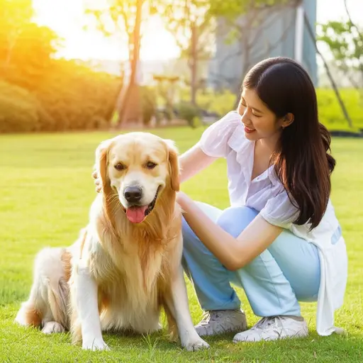 我妹妹不再害怕狗了。