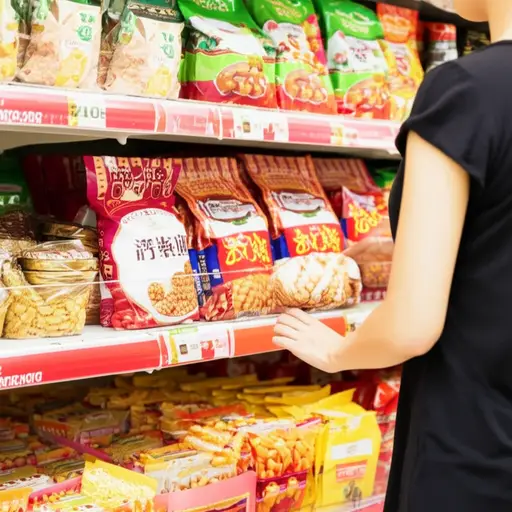 我从超市买了一些花生。