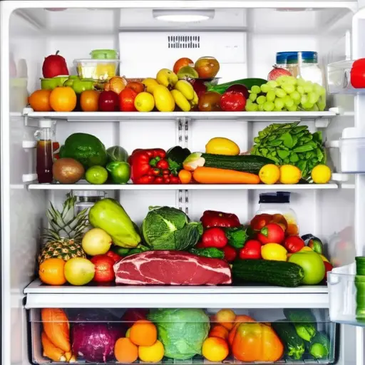 我尽量把肉和冰箱里的其他食物分开。