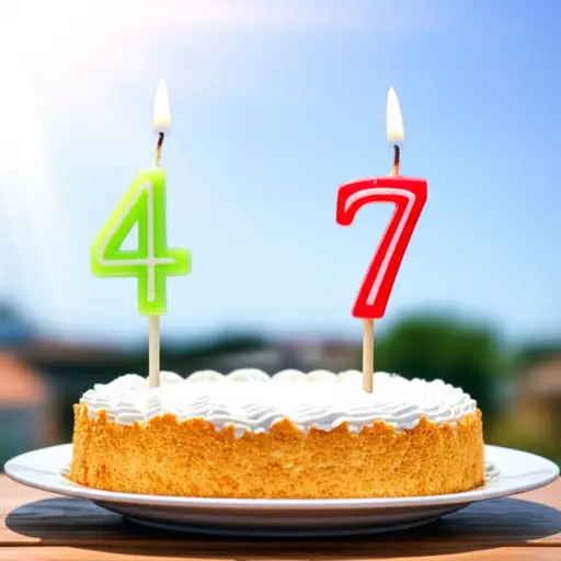 我的生日在七月四日。