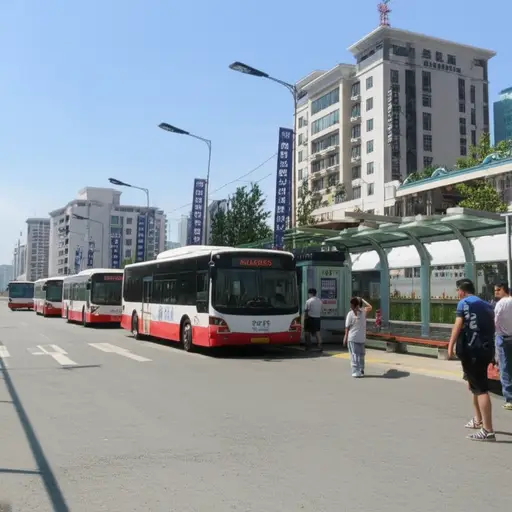 你可以乘坐87、77或156路公交车，10分钟后在邮局和图书馆旁边下车，再走2分钟。