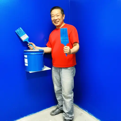 我只是想让你知道我们要用蓝色油漆，因为我真的很喜欢蓝色。