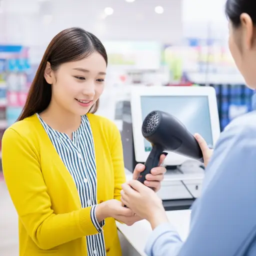 她把有问题的吹风机退了回去，并获得了全额退款。