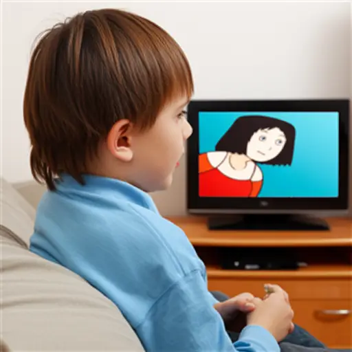 看电视离得太近对眼睛不好。