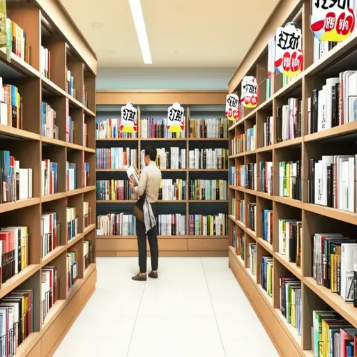 这家书店有很多打折书。