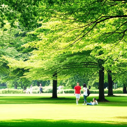 我们下午去公园玩吧。