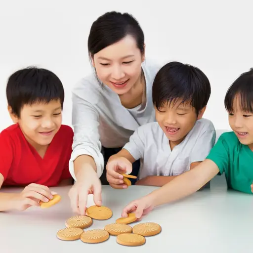 请给每个孩子一块饼干。