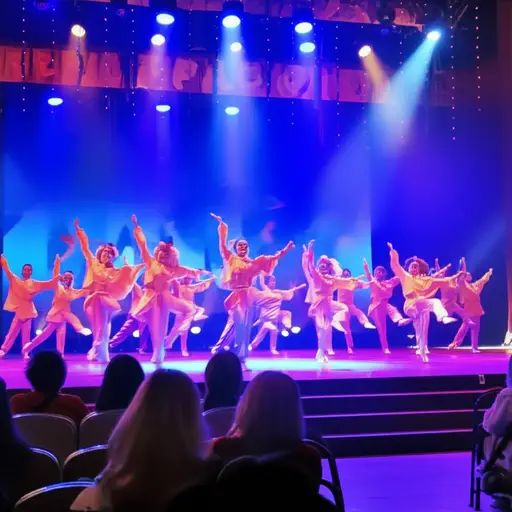 上个月我们参加了一场舞蹈比赛。