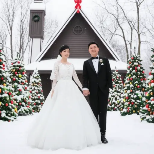 我的父母在十二月结婚。